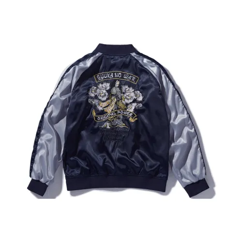 Guuka Baseball Jacket Unisex Dark Blue