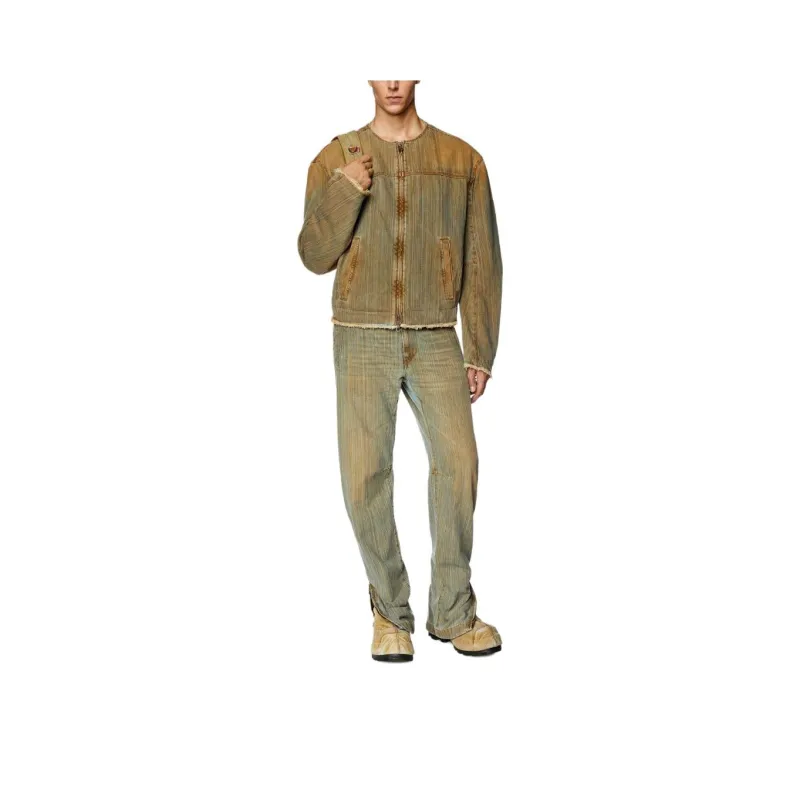 DIESEL FW23 Jackets Coats Unisex Brown-3