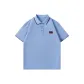 [Ice Silk Antibacterial]Light Blue (Tf Black Red Warrior Chest Logo)