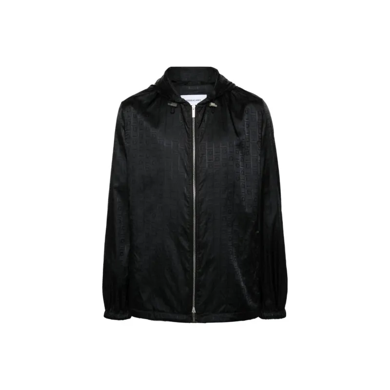 Ferragamo Gancini jacquard Rain Jacket-0