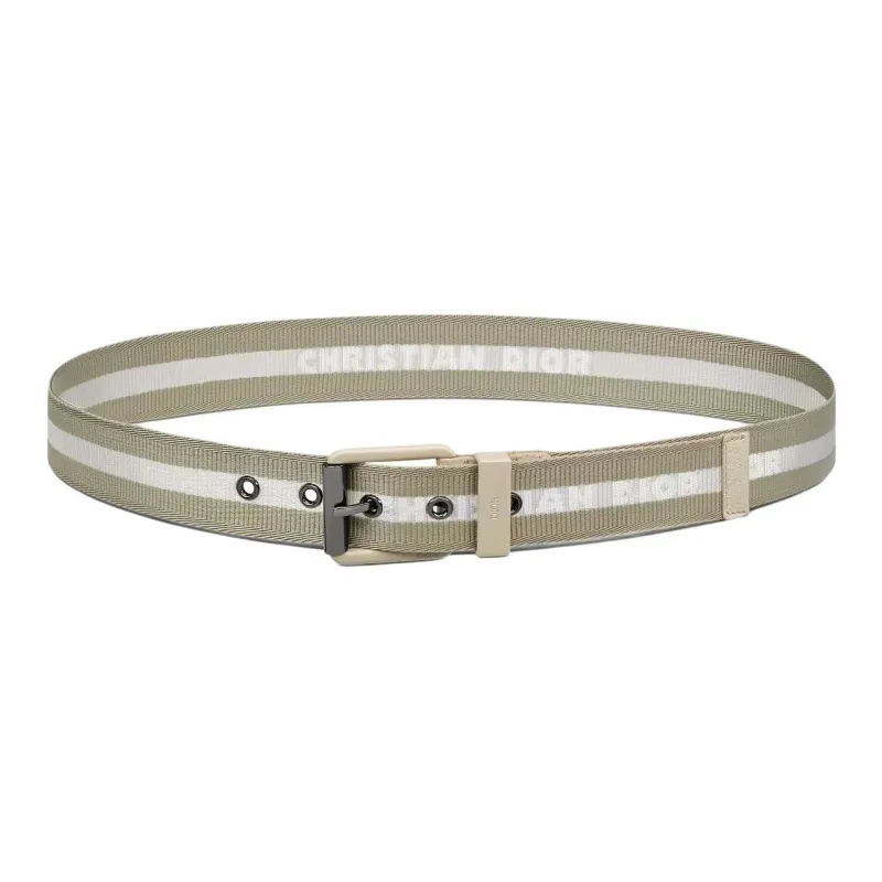 DIOR Nylon Belt Men's Umber Width 3.5CM-0