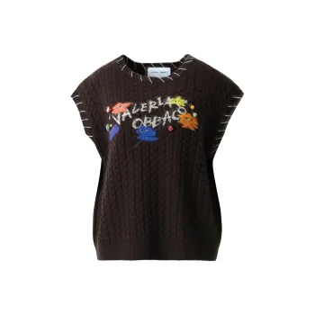 Valeria Obbaco Vest Unisex Brown