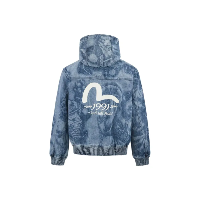 EVISU SS25 Denim Jacket Men's Denim Blue-0