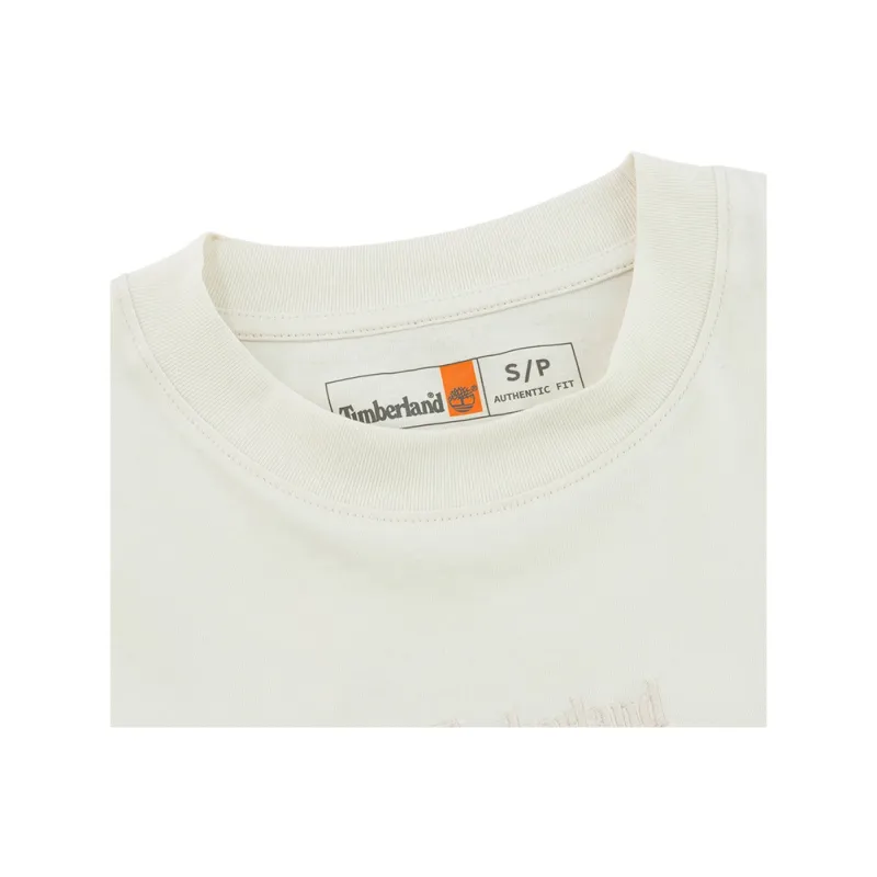 Timberland T Shirt Unisex Vintage White-3