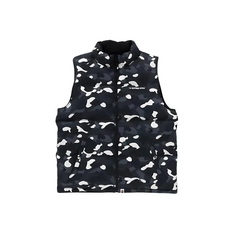 A BATHING APE Logo print Padded Vest-0