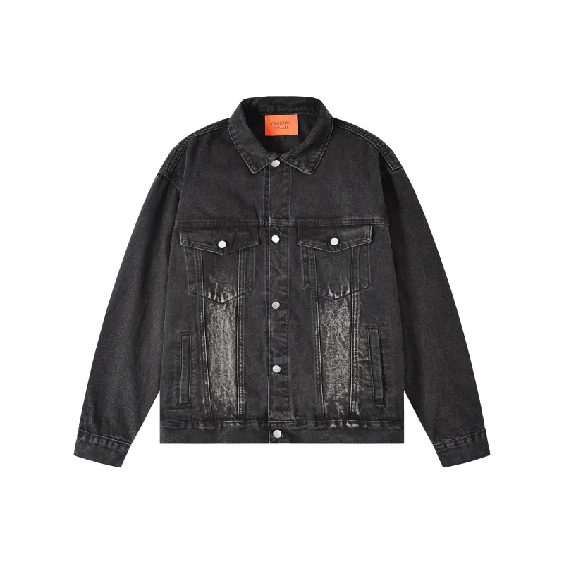 GEOFFREY B. SMALL Denim Jacket Unisex Black-0