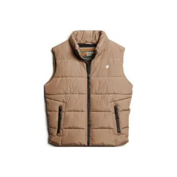 SUPERDRY Vests Men Khaki