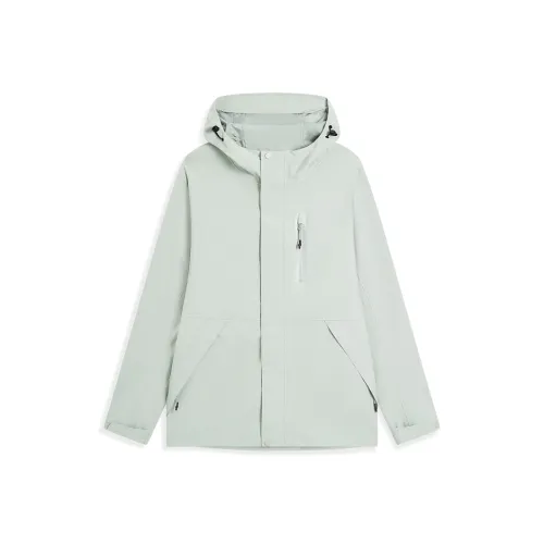 XTEP Wing Water Resistant Windproof Windbreaker Jacket Unisex Labyrinth Green