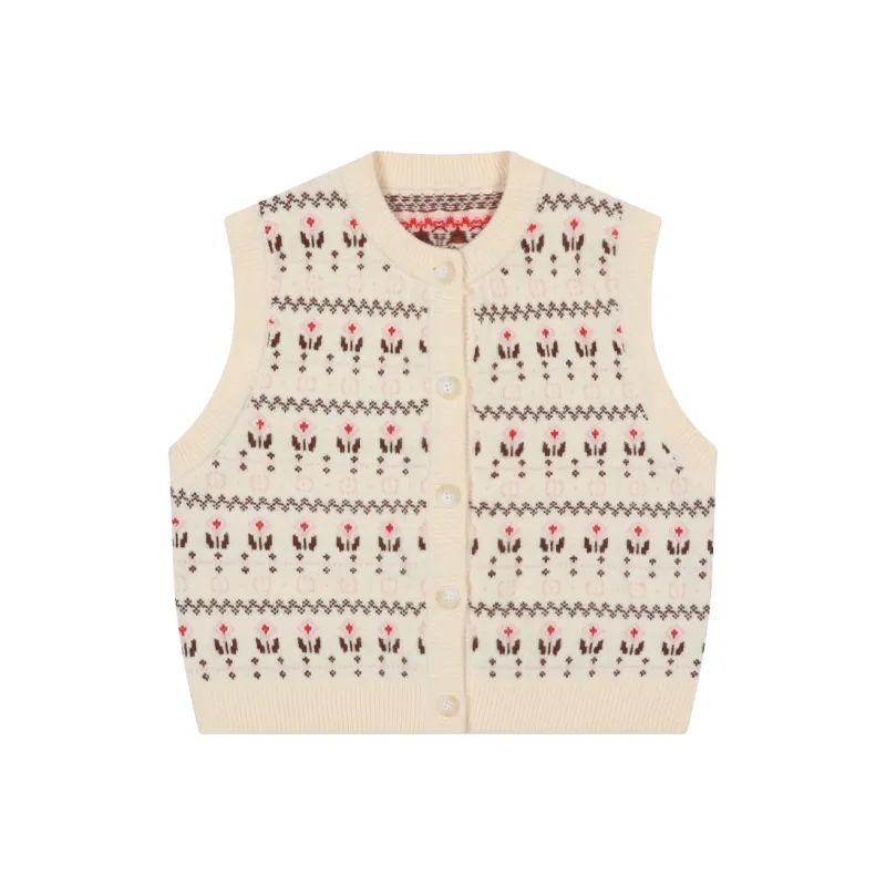 MostwantedLab Vest Unisex Beige Bottom-0