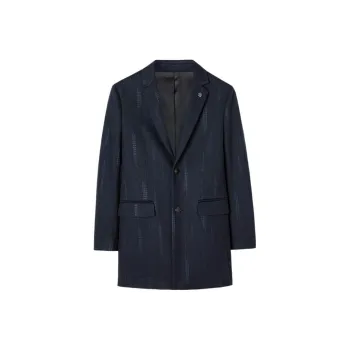 Wit Coats Men Gray Blue