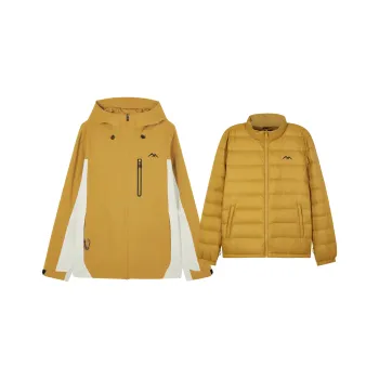Skechers Windproof Windbreaker Jacket Men's Warm Autumn Yellow