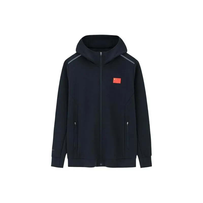 Anta Champion Series Jackets Coats Men's Night Sea Black-0