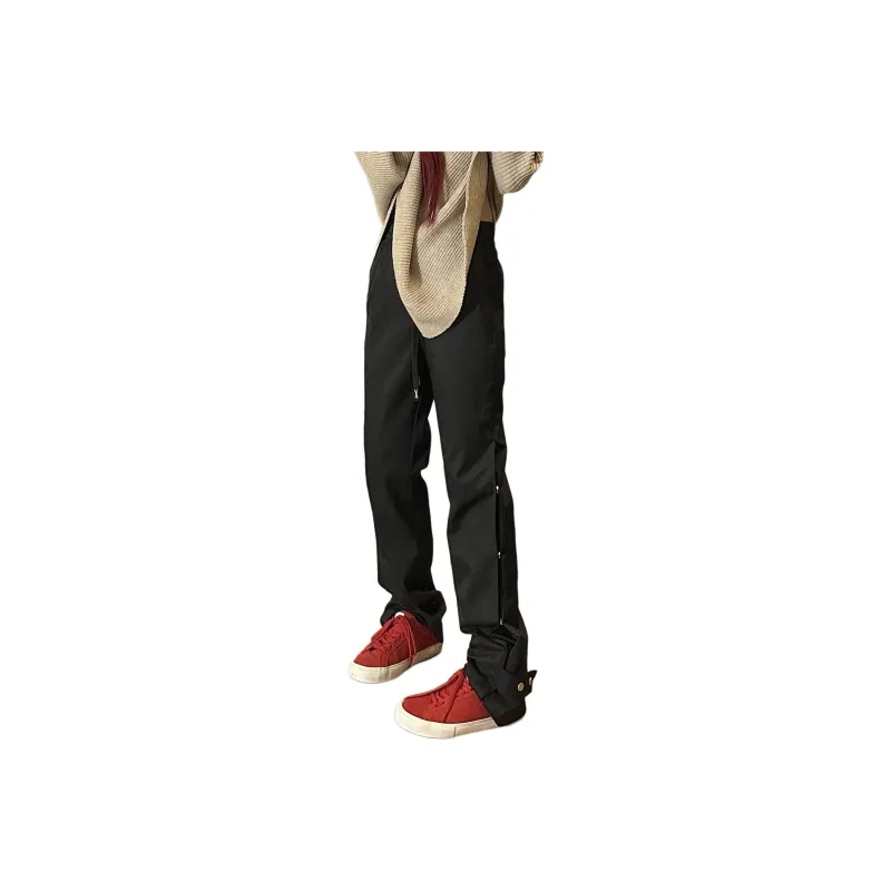ZONEiD Casual Pants Unisex Black-1