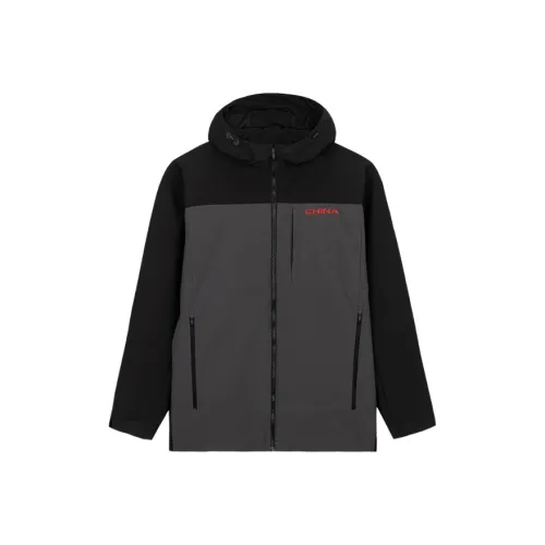 Anta Variety Training Collection Jackets Coats Men's Basic Black/Smoky Black Gray