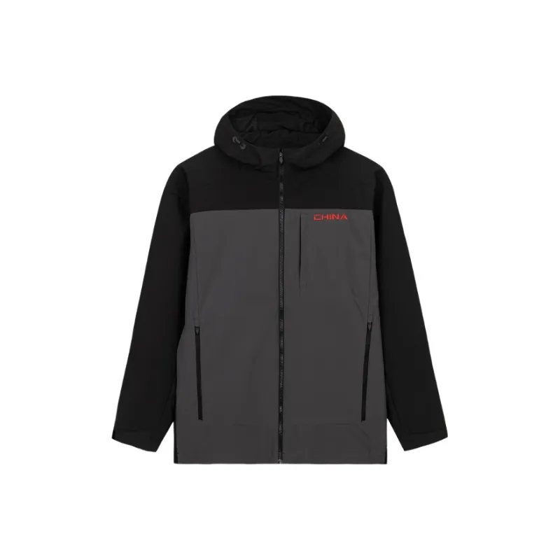 Anta Variety Training Collection Jackets Coats Men's Basic Black/Smoky Black Gray-0