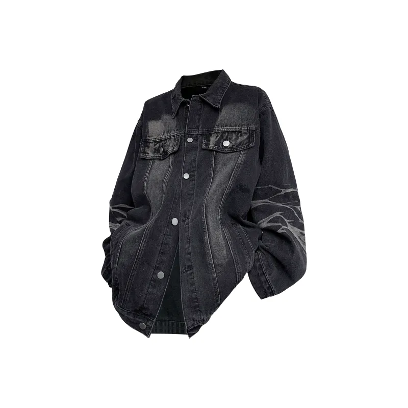SXSY Denim Jackets Unisex-5
