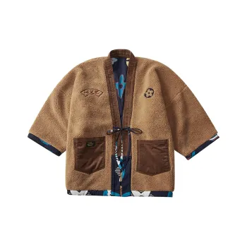 WAYNEXZAVIER Velvet feel Coat Men's Mandarin Orange Yellow