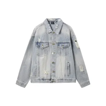 UNKNOWTAL Denim Jacket Unisex Denim Blue