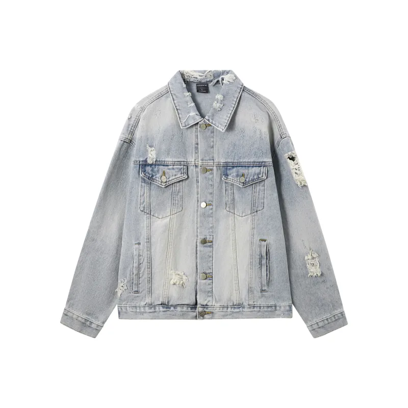 UNKNOWTAL Denim Jacket Unisex Denim Blue-0