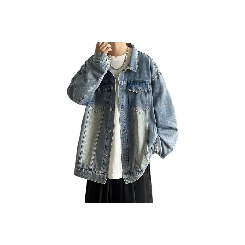 FONDLOOK Denim Jackets Unisex-6