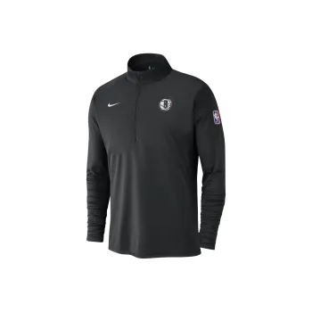 Nike Brooklyn Nets City Edition Men's Nike Dri FIT Nba 1/2 Zip Long Sleeve Top