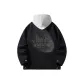 Stone-Washed Black Hooded-K717