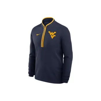 Nike West Virginia Mountaineers Victory Men's Nike Dri FIT College 1/2 Zip Long Sleeve Top