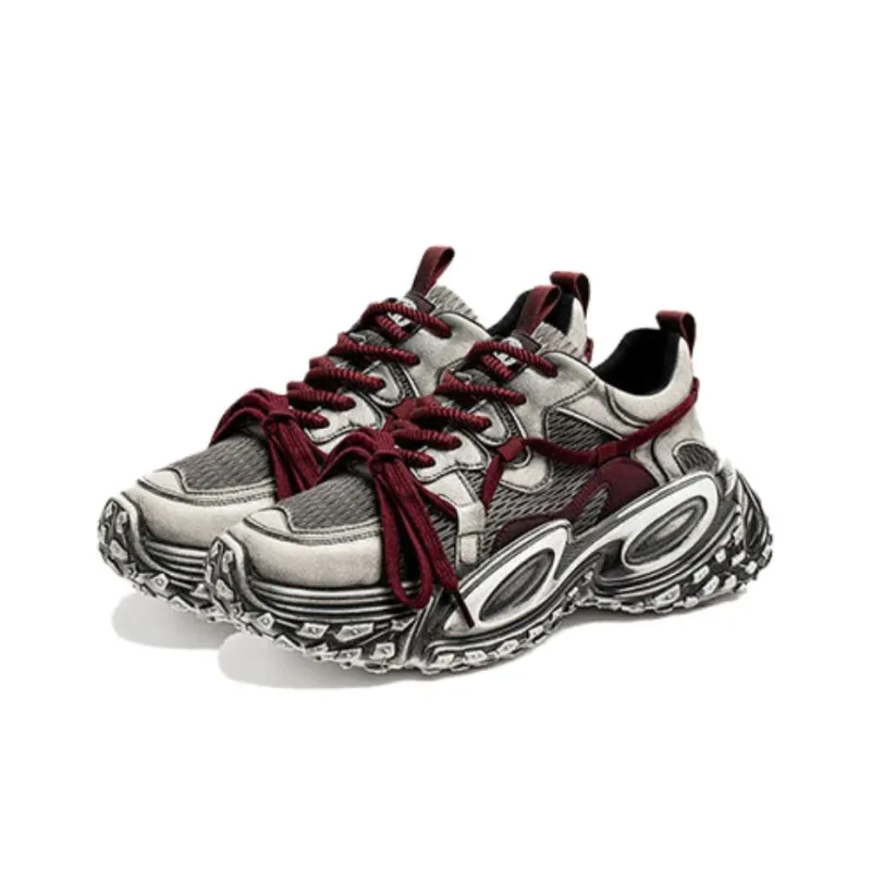 Yi Jiabao Anti Slip Wear Resistant Low Top Chunky Sneakers Men's-8