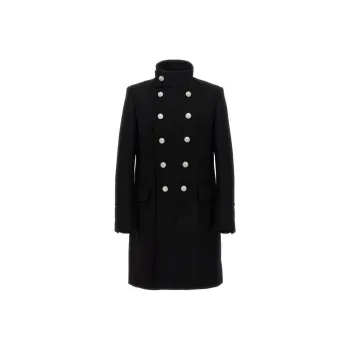 BALMAIN Double Breasted Long Coat