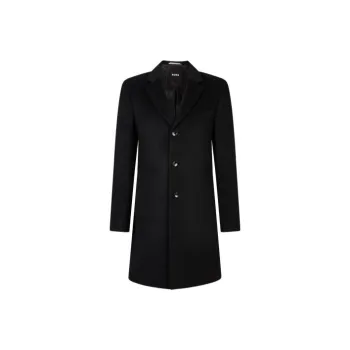 HUGO BOSS Coats Men Black