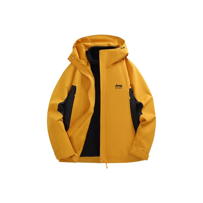 JEEP SPIRIT Outdoor Hiking Waterproof, Thermal, Water Repellent, Rainproof Windbreaker Jacket Unisex-6