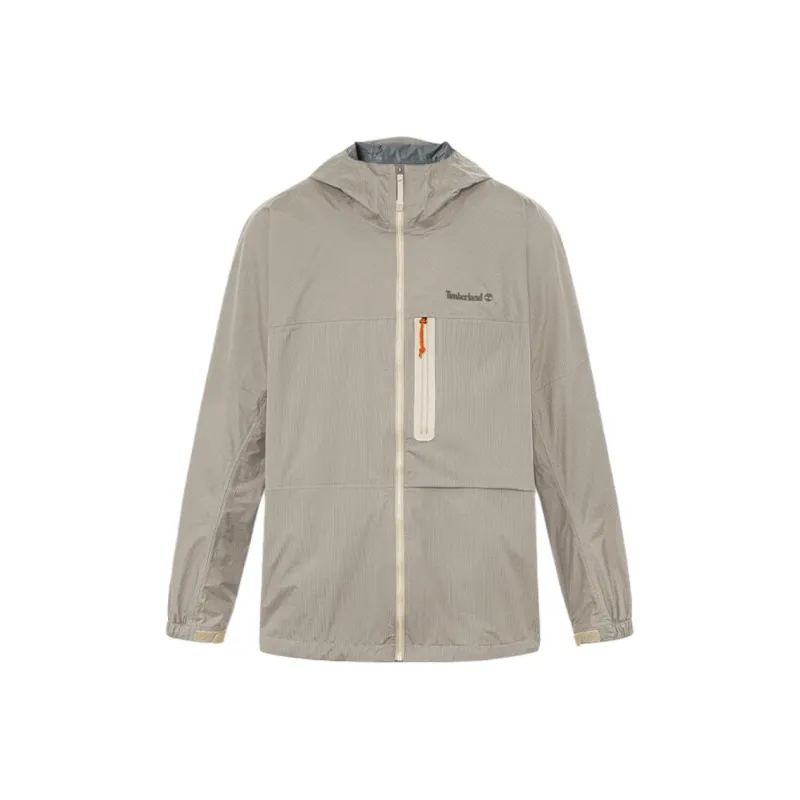 Timberland Outdoor Hiking Waterproof And Windproof Windbreaker Jacket Men's Light Brown-0