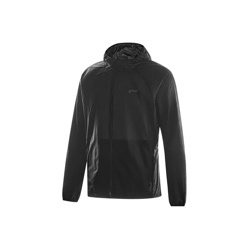 LiNing Running Collection Breathable Sun Protection Clothing Men's Black-0
