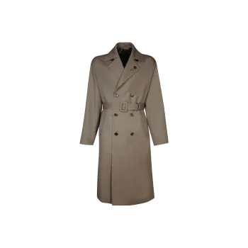 LARDINI Attitude Double Breasted Trench Coat