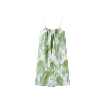 JINXU Nightgown Women's Light Green