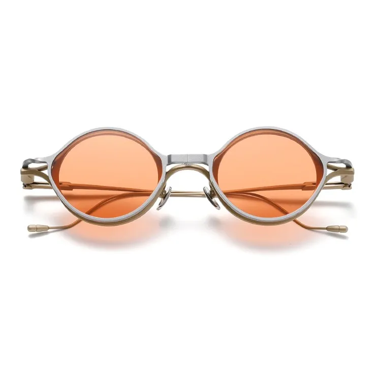 ROLLOTD Titanium Round Sunglasses Unisex-9