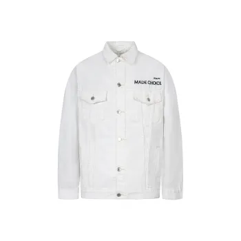 GBXM Denim Jackets Unisex White