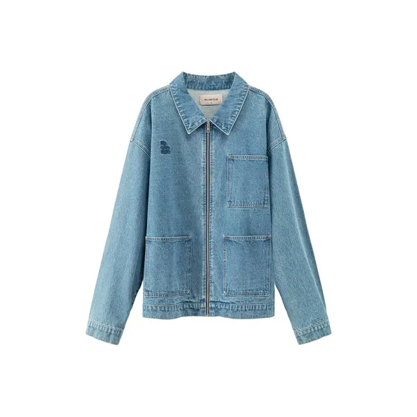 NO ONE ELSE Denim Jacket Unisex Denim Blue-0
