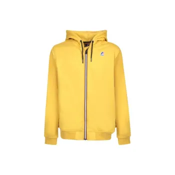 K WAY Logo appliqué Zip up Hoodie