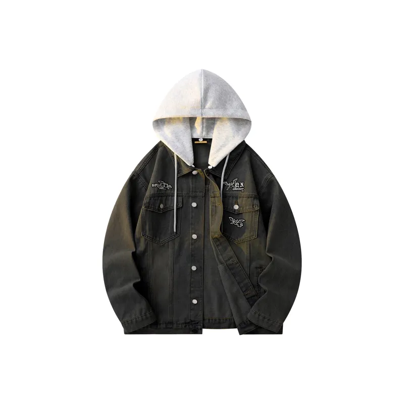 Qnxeey Denim Jackets Unisex-26