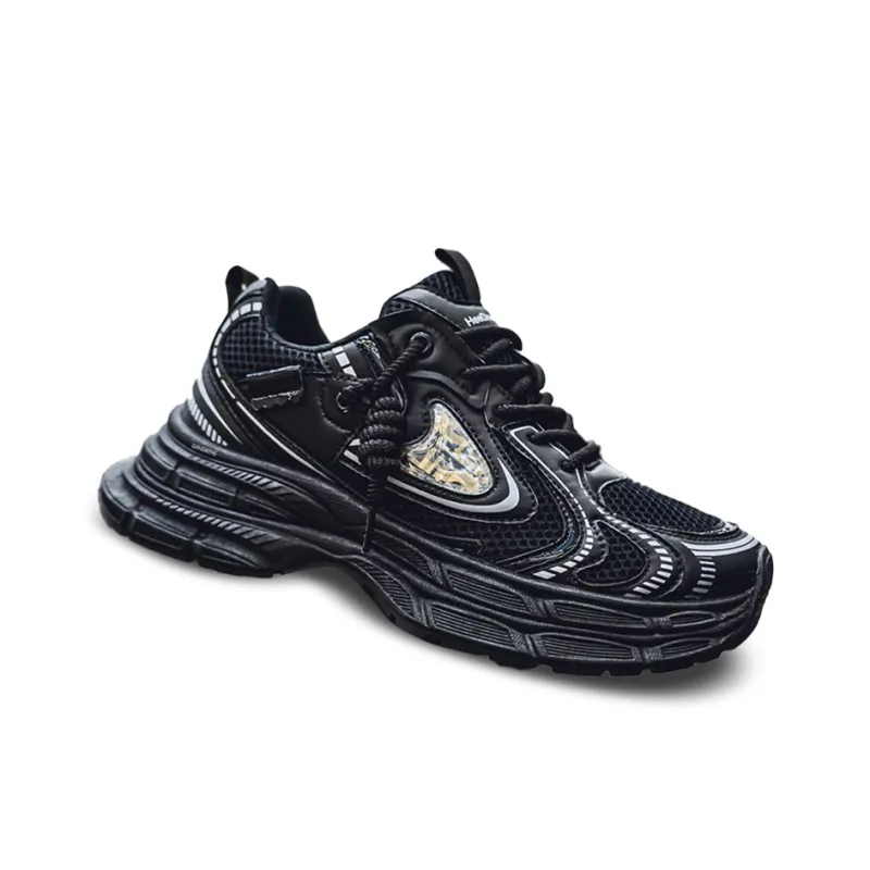 Hong Kong Meng Slip Resistant, Breathable, Height Increasing Low Top Chunky Sneakers Men's-3