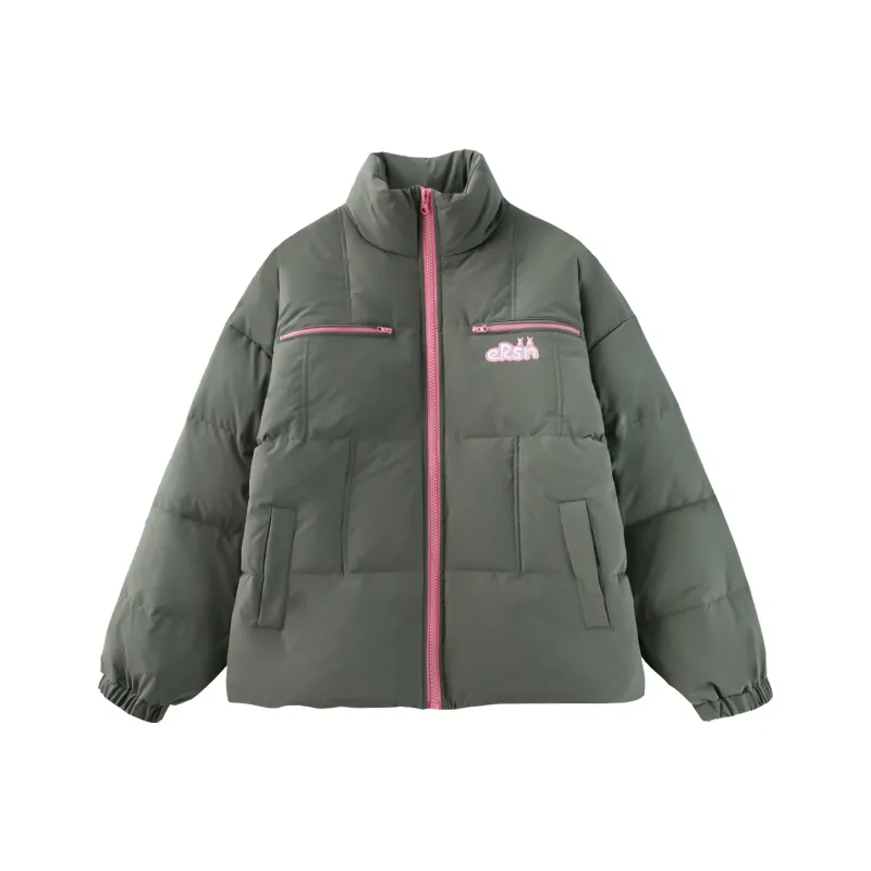 ER Down Jacket Unisex Army Green-0