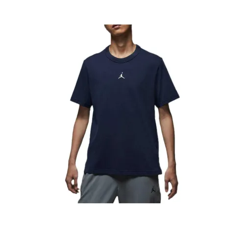 Jordan NIKE Jordan Dri FIT SportJumpman T Shirt Men's Deep Navy Blue/White