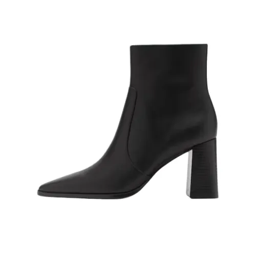 MANGO Ankle Boots 7cm Women's Black