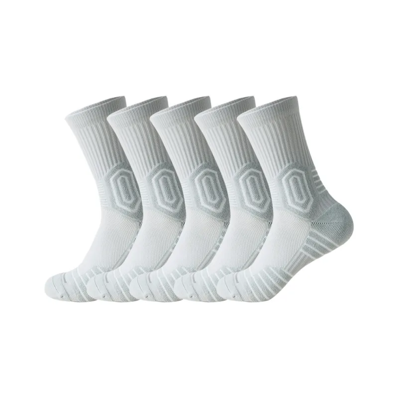 KANTANZHE Knee High Socks Unisex Combo Set Gray-3