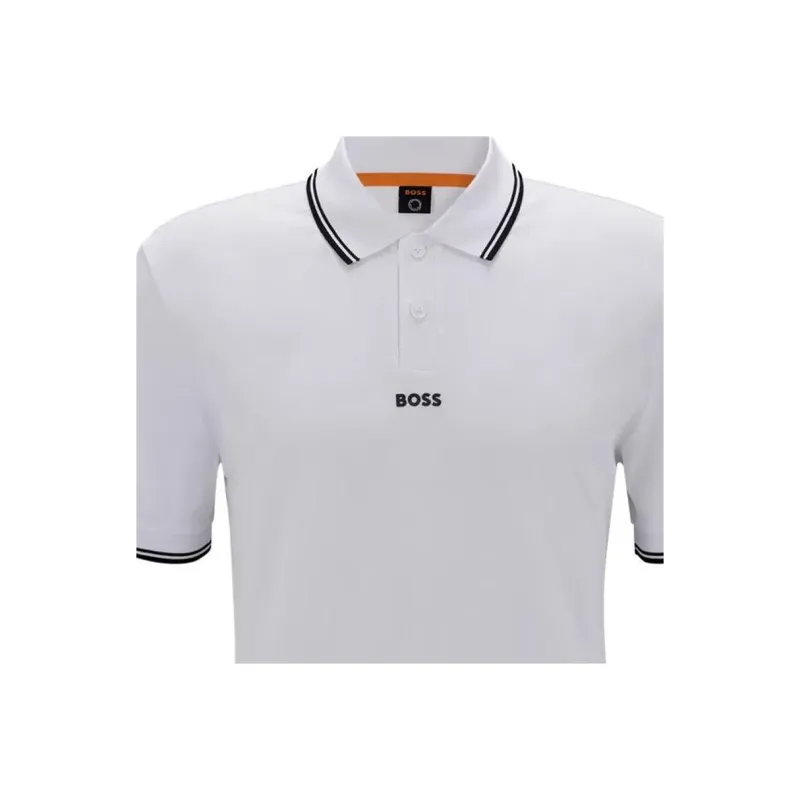 HUGO BOSS Polo Shirts Men White-4