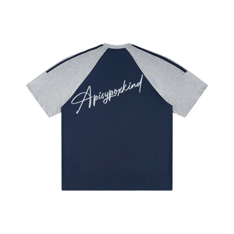 PISYPOX T Shirt Unisex Navy Blue & Yellow-3