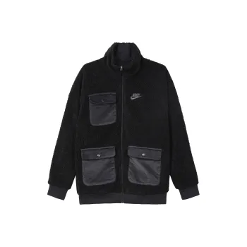 Nike Velvet Jackets Men Black