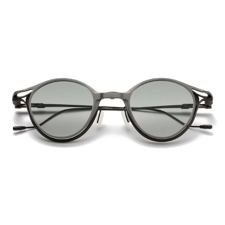 ROLLOTD Titanium Round Sunglasses Unisex-6