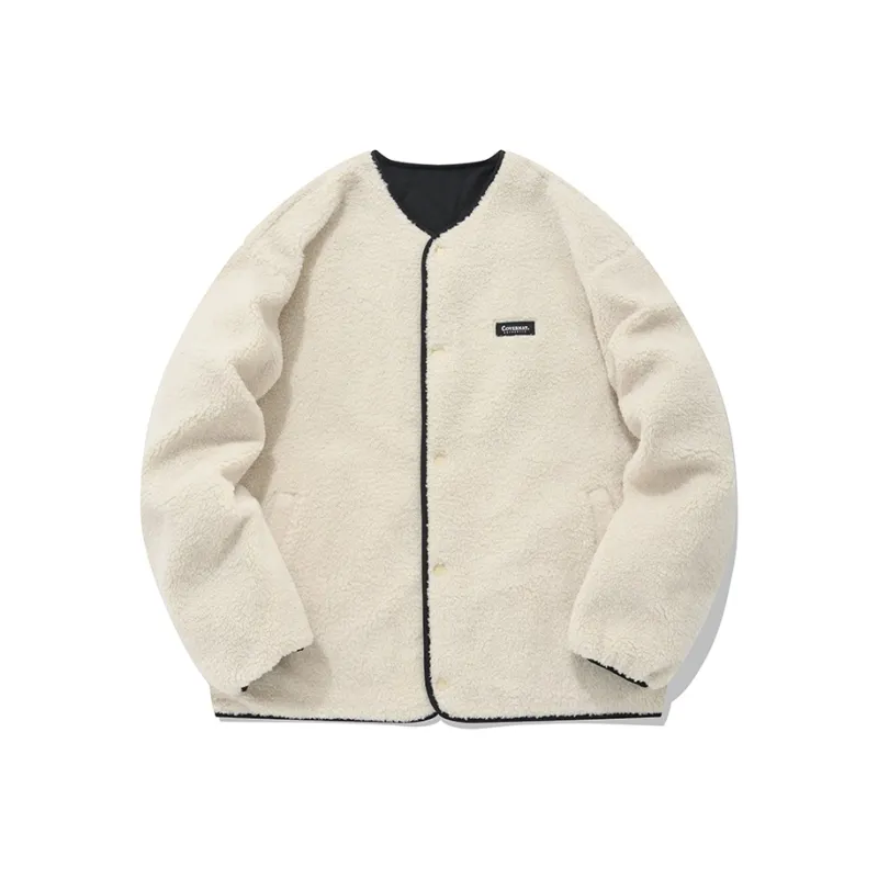 COVERNAT Velvet Jackets Unisex Ivory White-0